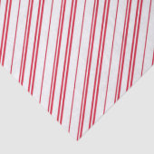 Peppermint Christmas Candy Cane Stripes Seidenpapier (Detail)