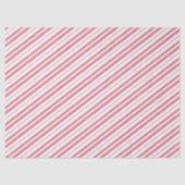 Peppermint Christmas Candy Cane Stripes Seidenpapier (Vorderseite)