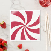 Peppermint Christmas Candy Serviette (Beispiel)
