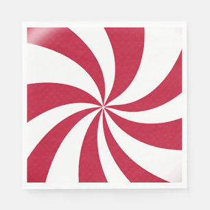 Peppermint Christmas Candy Serviette