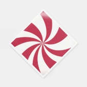Peppermint Christmas Candy Serviette (Ecke)