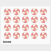 Peppermint Christmas Candy Sticker (Blatt)