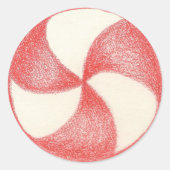 Peppermint Christmas Candy Sticker (Vorderseite)