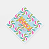 Peppermint Christmas Multicolors Serviette (Ecke)
