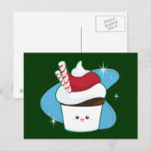 Peppermint Cupcake Postkarte (Vorne/Hinten)
