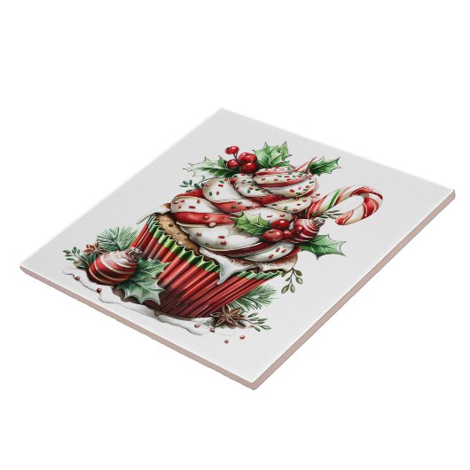 Peppermint Cupcakes Fliese (Seite)