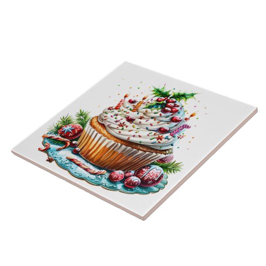 Peppermint Cupcakes Fliese (Seite)