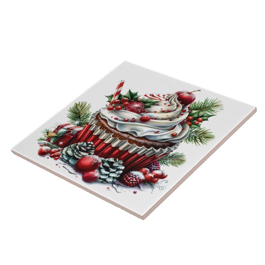 Peppermint Cupcakes Fliese (Seite)