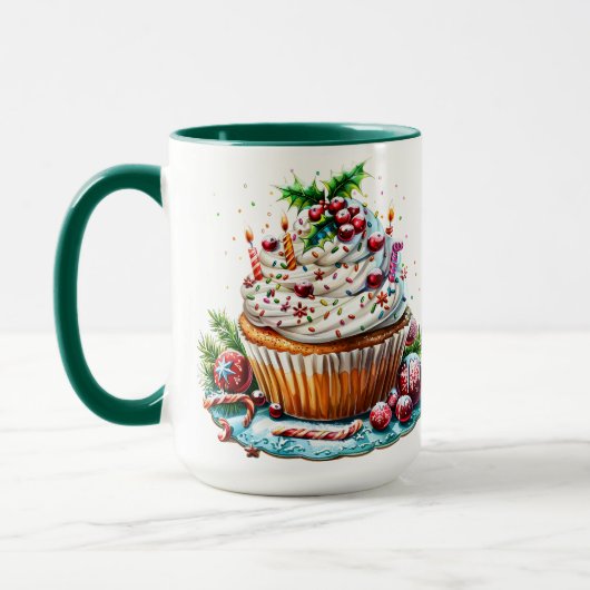 Peppermint Cupcakes Tasse (Links)