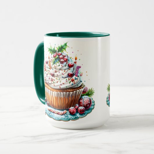 Peppermint Cupcakes Tasse (Vorderseite Links)