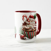Peppermint Cupcakes Tasse (VorderseiteRechts)
