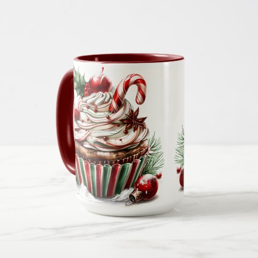 Peppermint Cupcakes Tasse (Vorderseite Links)