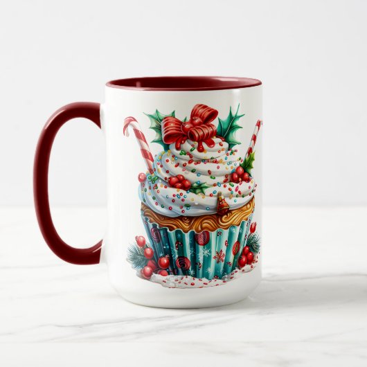 Peppermint Cupcakes Tasse (Links)