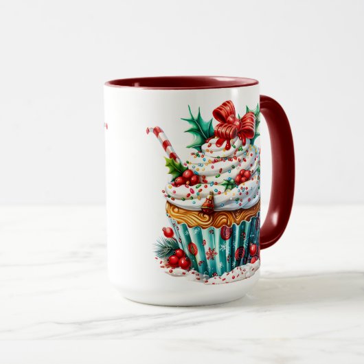 Peppermint Cupcakes Tasse (VorderseiteRechts)