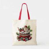 Peppermint Cupcakes Tragetasche (Rückseite)