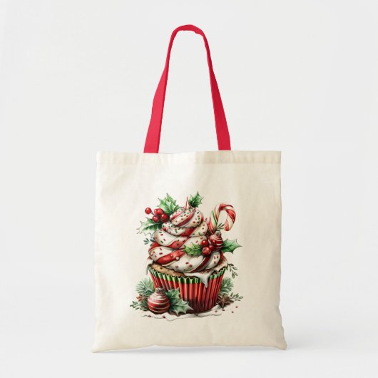 Peppermint Cupcakes Tragetasche (Vorne)