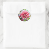 Peppermint Dahlia Sticker (Tasche)