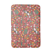 Peppermint Dreams Snoopy Candy Pattern Badematte (Vorderseite Vertikal)