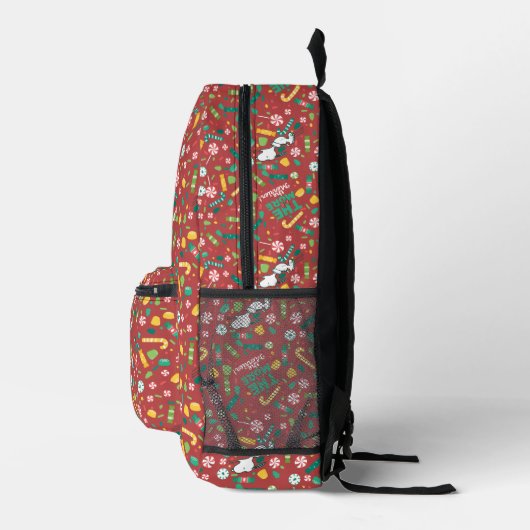 Peppermint Dreams Snoopy Candy Pattern Bedruckter Rucksack (Rechts)