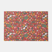 Peppermint Dreams Snoopy Candy Pattern Fußmatte (Vorderseite)