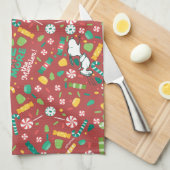 Peppermint Dreams Snoopy Candy Pattern Geschirrtuch (Viertel Falte)