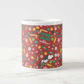 Peppermint Dreams Snoopy Candy Pattern Jumbo-Tasse (Vorderseite)