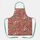 Peppermint Dreams Snoopy Candy Pattern Schürze (Vorderseite)