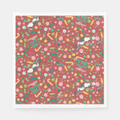 Peppermint Dreams Snoopy Candy Pattern Serviette (Vorderseite)