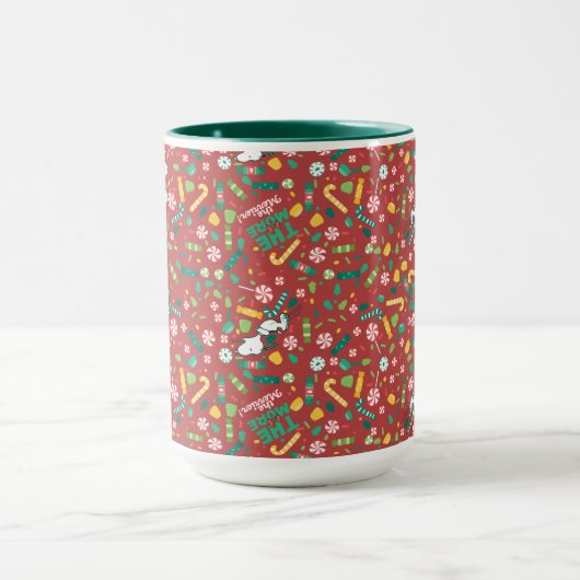 Peppermint Dreams Snoopy Candy Pattern Tasse (Zentrum)