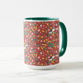 Peppermint Dreams Snoopy Candy Pattern Tasse (VorderseiteRechts)