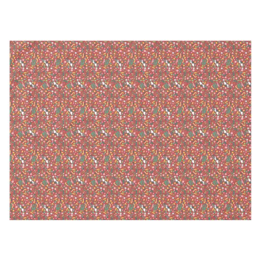 Peppermint Dreams Snoopy Candy Pattern Tischdecke (Vorderseite (Horizontal))