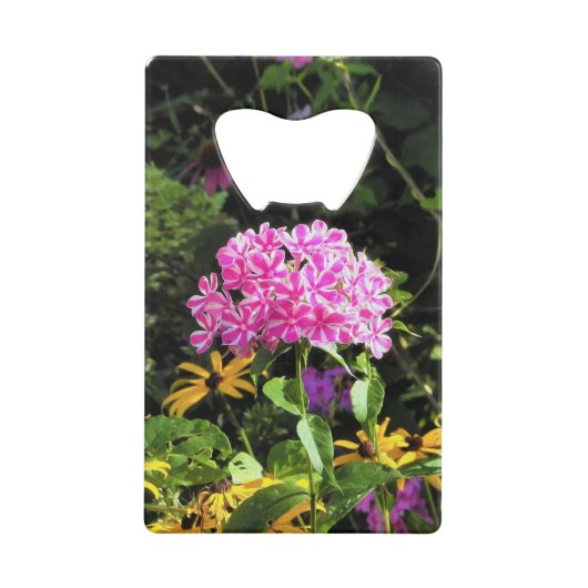 Peppermint Drehung Phlox im Blumengarten Geldbeutel Flaschenöffner (Vorderseite)
