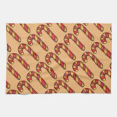Peppermint Drehung Weihnachts Candy Cane Cookies Geschirrtuch (Horizontal)