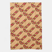 Peppermint Drehung Weihnachts Candy Cane Cookies Geschirrtuch (Vertikal)