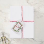 Peppermint Elegance-Geschenk-Tag Geschenkanhänger (Mit Garn)
