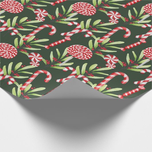 Peppermint elegant geschenkpapier (Ecke)