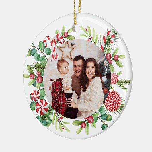 Peppermint elegant keramik ornament (Links)