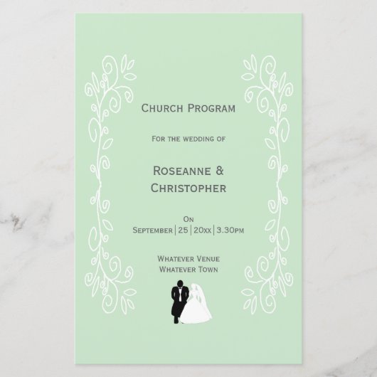 Peppermint farbige Braut- und Bauernzeitung (Vorderseite)