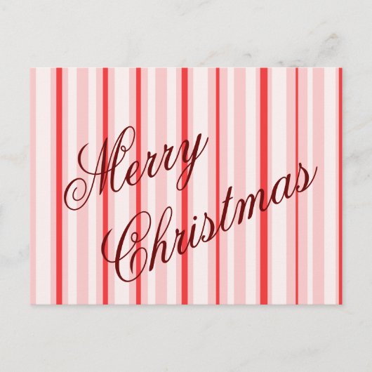 Peppermint Frohe Weihnachtskarte Postkarte (Vorderseite)