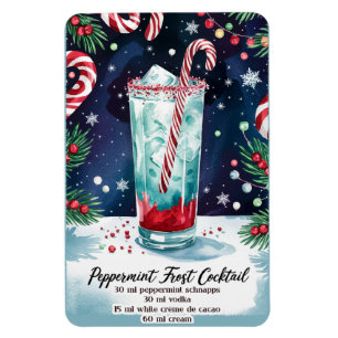 Peppermint Frost Holiday Cocktail Rezept Magnet