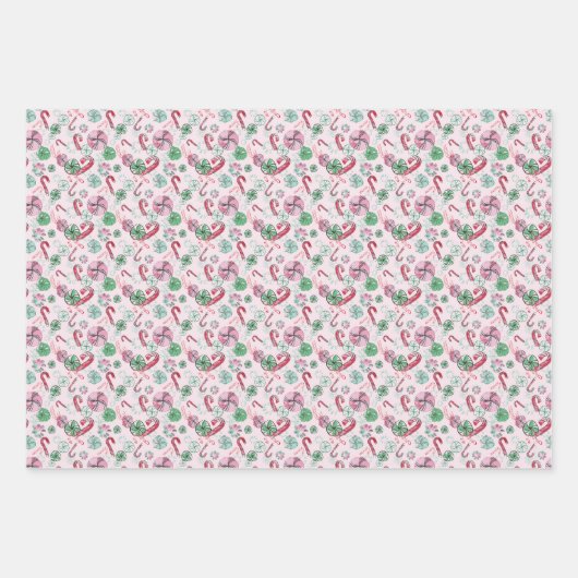 Peppermint Geschenkpapier Set (Vorderseite 3)