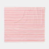 Peppermint gestreift Fleece Blanket (Vorderseite (Horizontal))