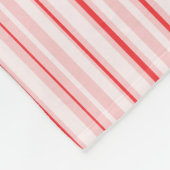 Peppermint gestreift Fleece Blanket (Ecke)