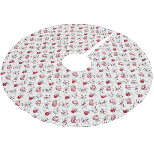 Peppermint-Gewürzbaumrock Polyester Weihnachtsbaumdecke (Schrägansicht)