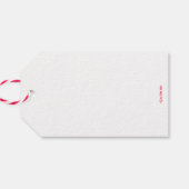 Peppermint-Gift-Tag Geschenkanhänger (Rückseite Horizontal)