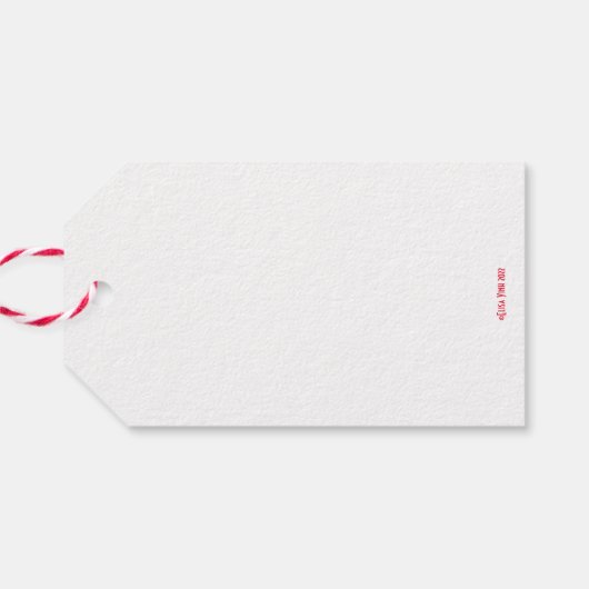 Peppermint-Gift-Tag Geschenkanhänger (Rückseite Horizontal)