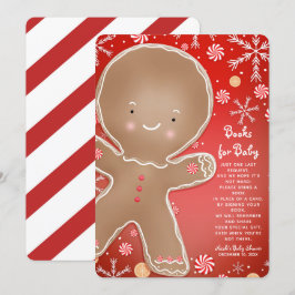 Peppermint Gingerbread Man Holiday Book Request Einladung