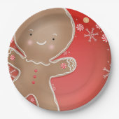 Peppermint Gingerbrot Cookie Holiday Party Pappteller (Vorderseite)