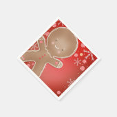 Peppermint Gingerbrot Cookie Holiday Party Serviette (Ecke)