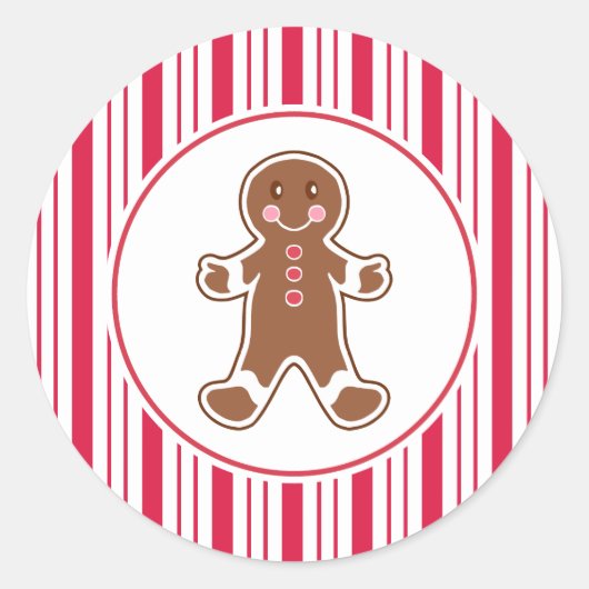 Peppermint Gingerbrot Stickers (Vorderseite)